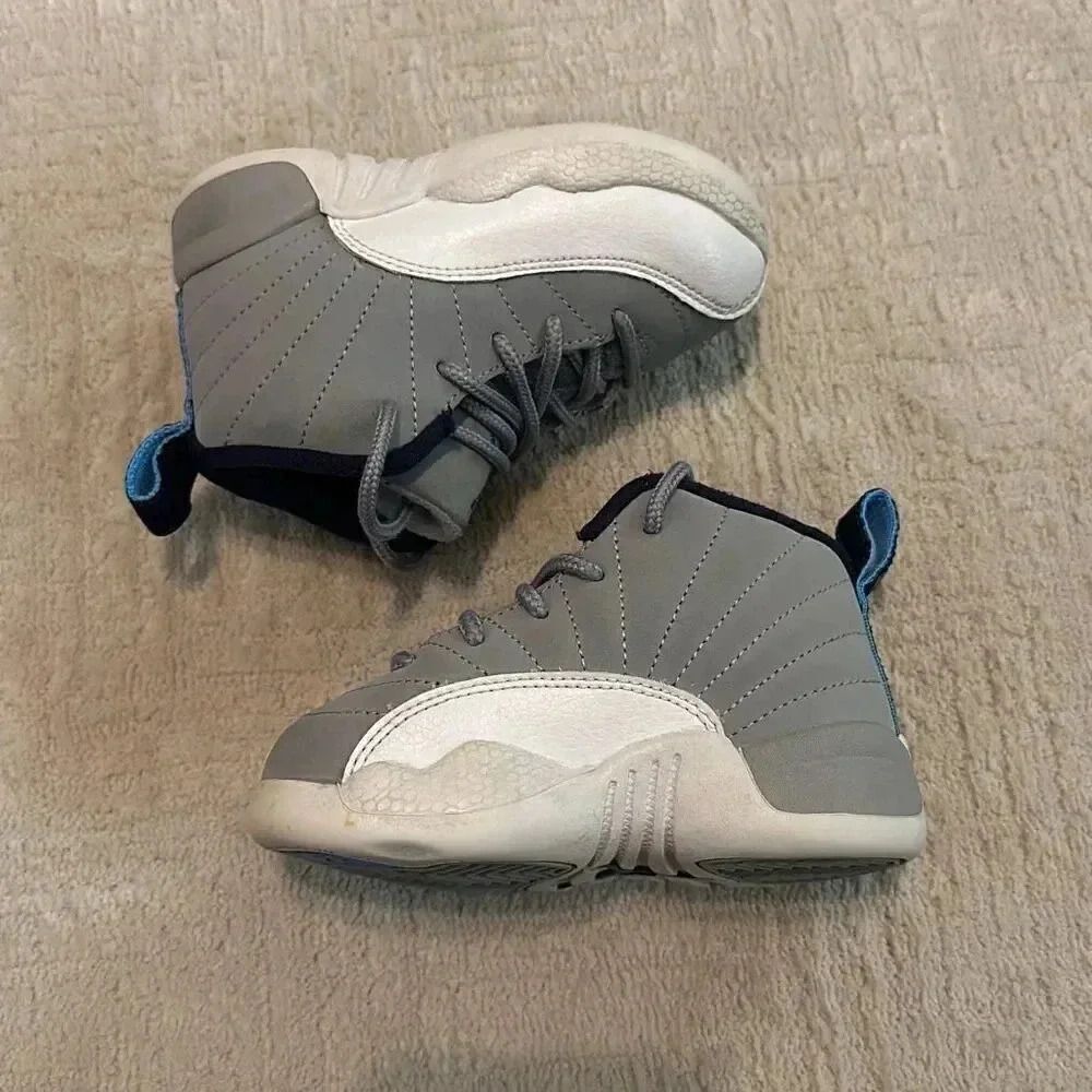 Jordan 12 Retro BT University Blue Infant Size 6C - Picture 2 of 9
